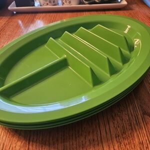 Set Of 4 Taco Plates